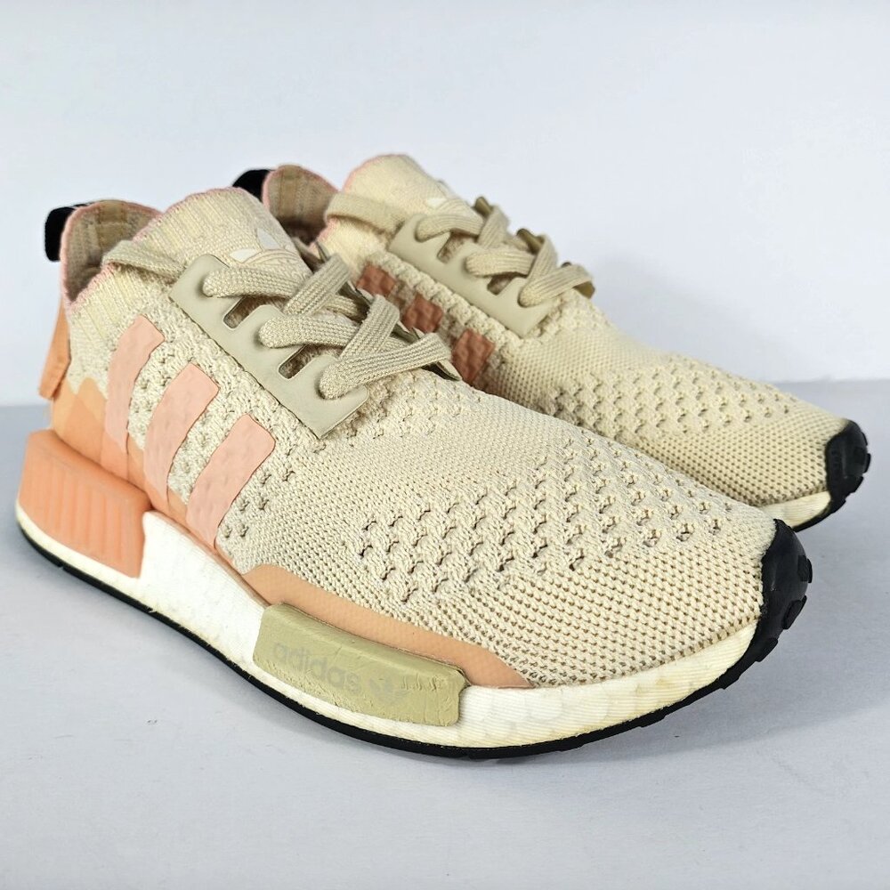 adidas NMD R1 Women’s 5.5 Desert Sand Glow Pink EE6434 Running Shoes Sneakers